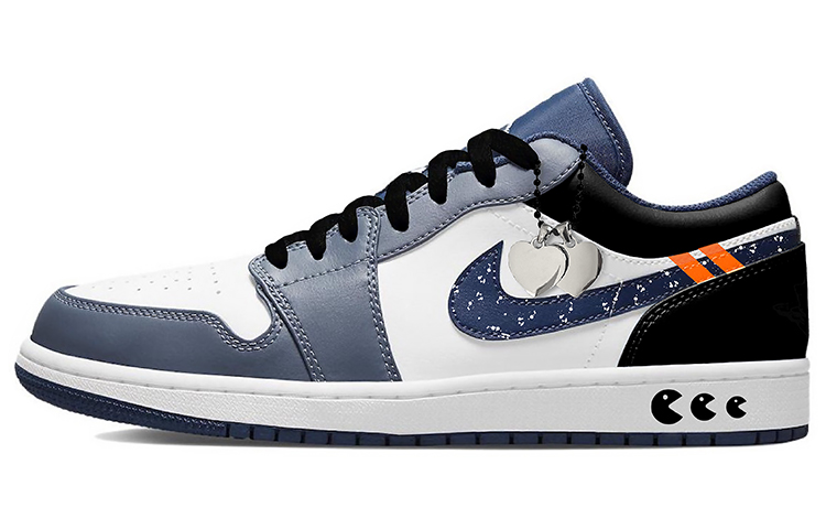 Jordan Air Jordan 1 Vintage Basketball Shoes Men Low Top Blue/Black