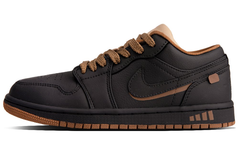 Jordan Air Jordan 1 Vintage Basketball Shoes Men Low Top Black/Brown