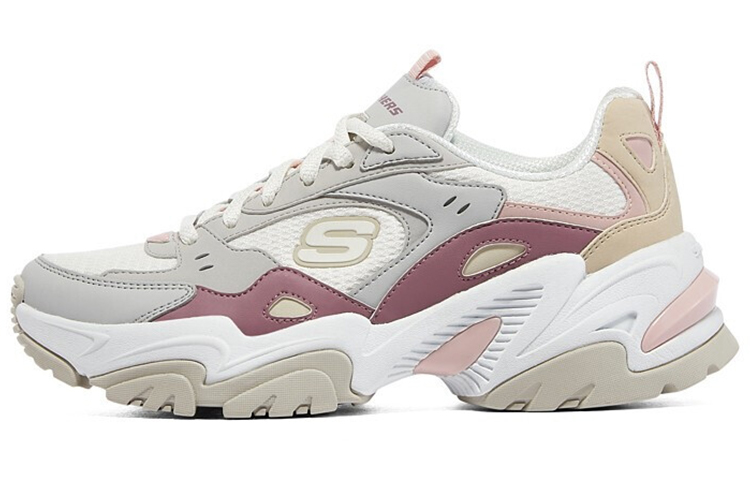 Skechers Stamina V2 'Light Gray White Red' Women's