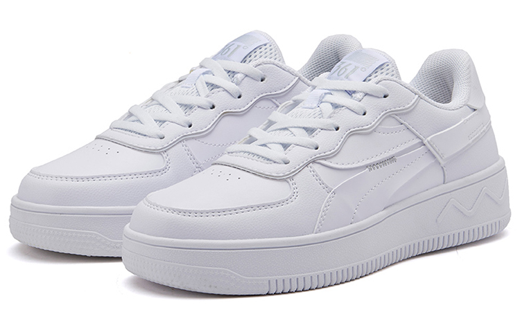 361° Non-slip Lightweight Low-Top Skateboard Shoes Women's Bright White