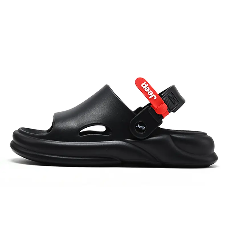 Jeep Beach Sandals Unisex Black