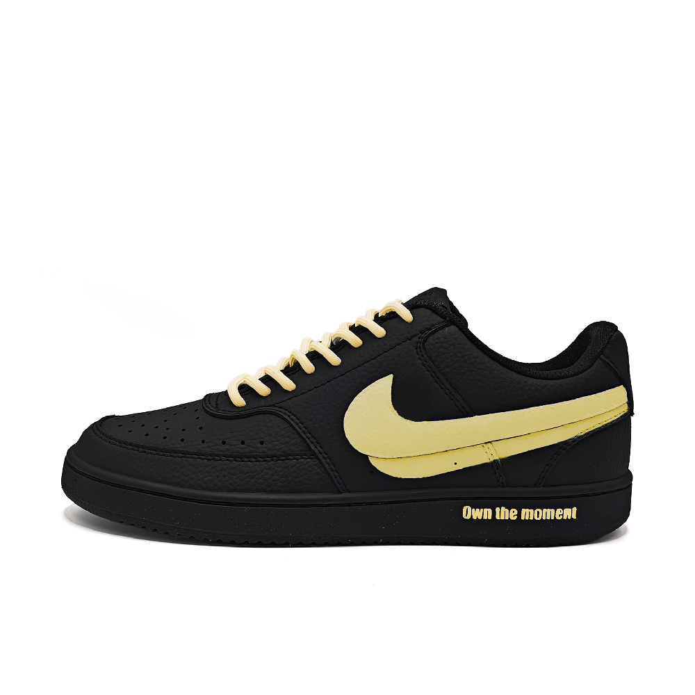 Nike Court Vision Non-slip Lightweight Low-Top Skateboard Shoes Unisex Yellow