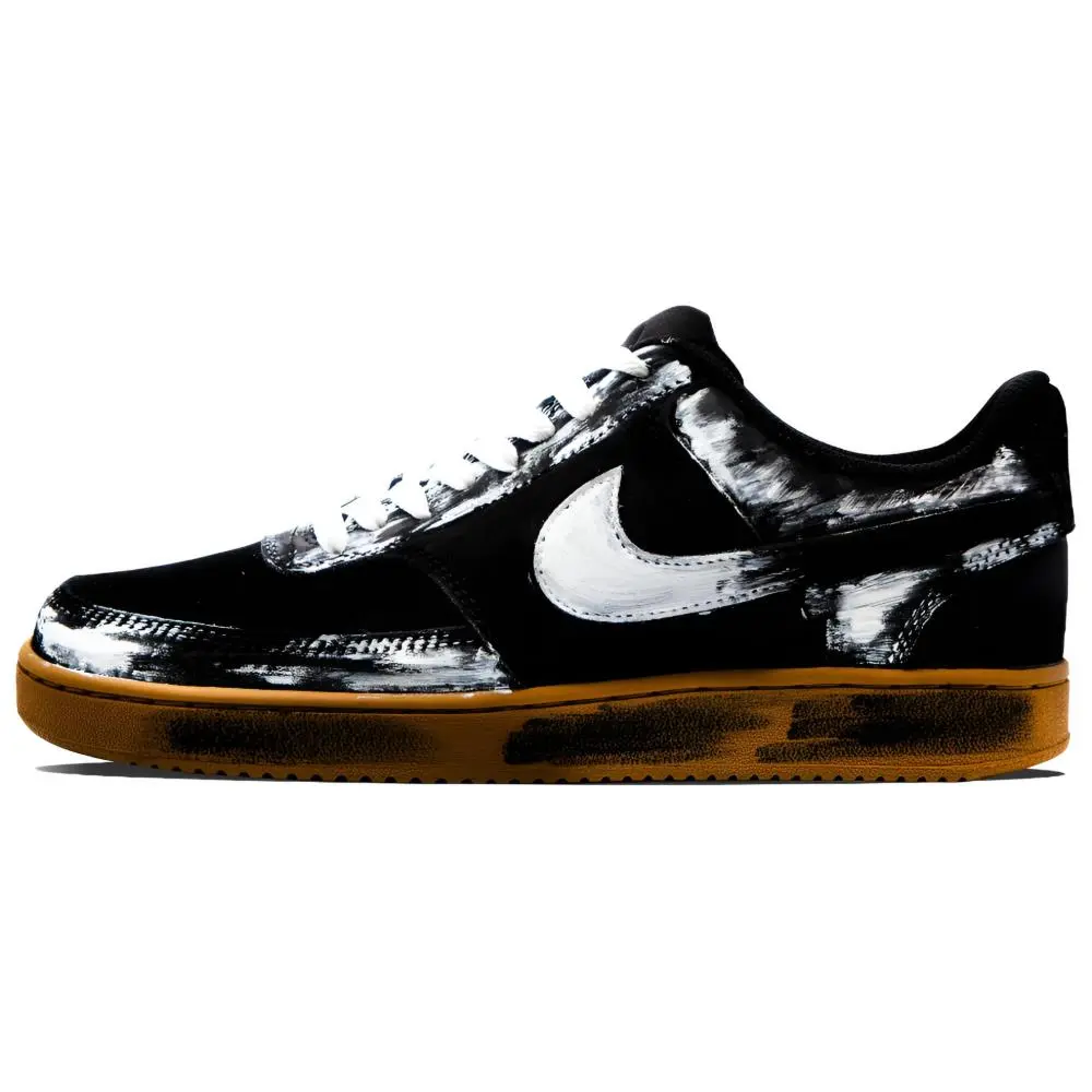 Nike Court Black Shadow Legion 2.0 Slip Resistant Abrasion Resistant Low top Skateboard Shoes Men's Black