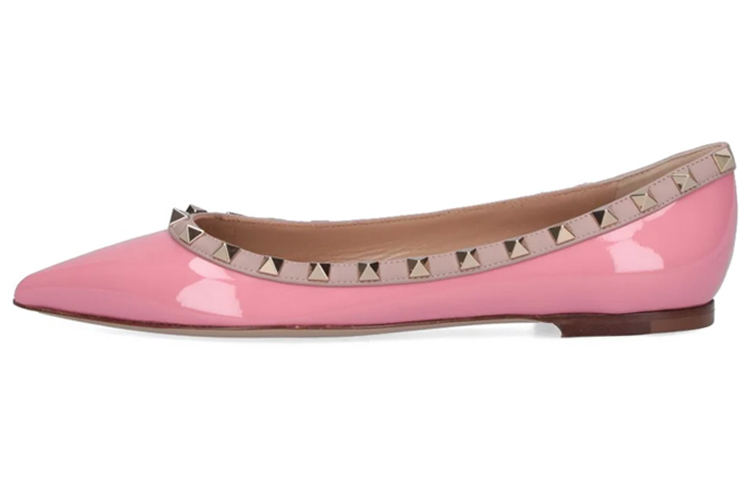 Valentino Rockstud GARAVANI Casual Single Shoes Women's Light Pink