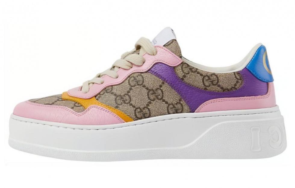 GUCCI GG Sneakers Beige Women's