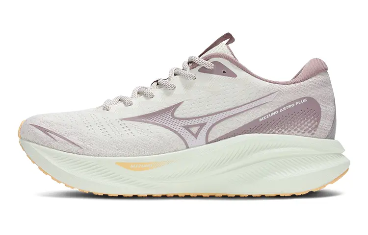 Mizuno Cushioning Slip Resistant Breathable Rebound Low top Running Shoes Women's Road Turn Pink Color Scheme