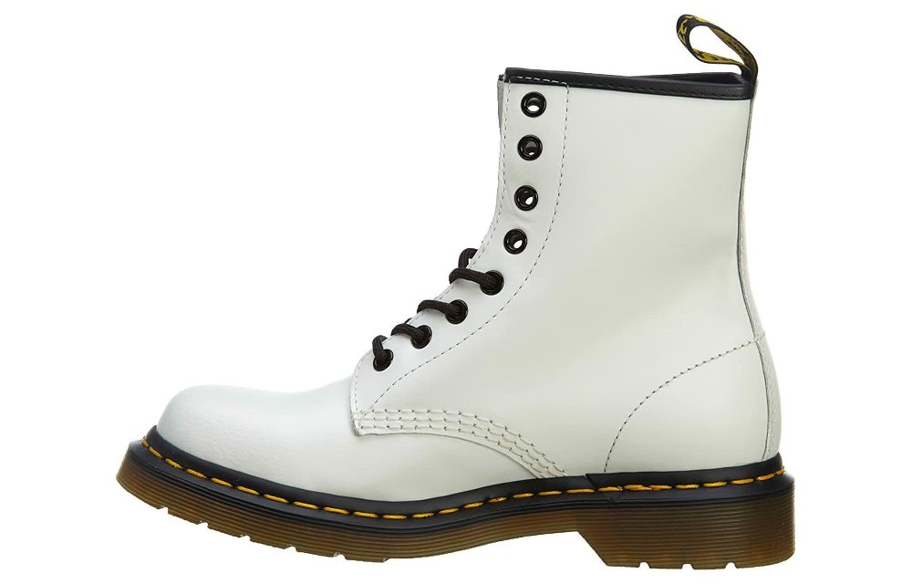 Dr.Martens 1460 Smooth Leather Lace Up Boots 'White' Women's