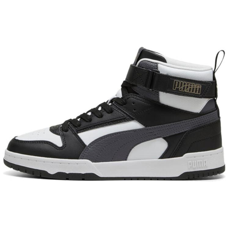 PUMA RBD Game Breathable Mid Top Skateboard Shoes Unisex Black White