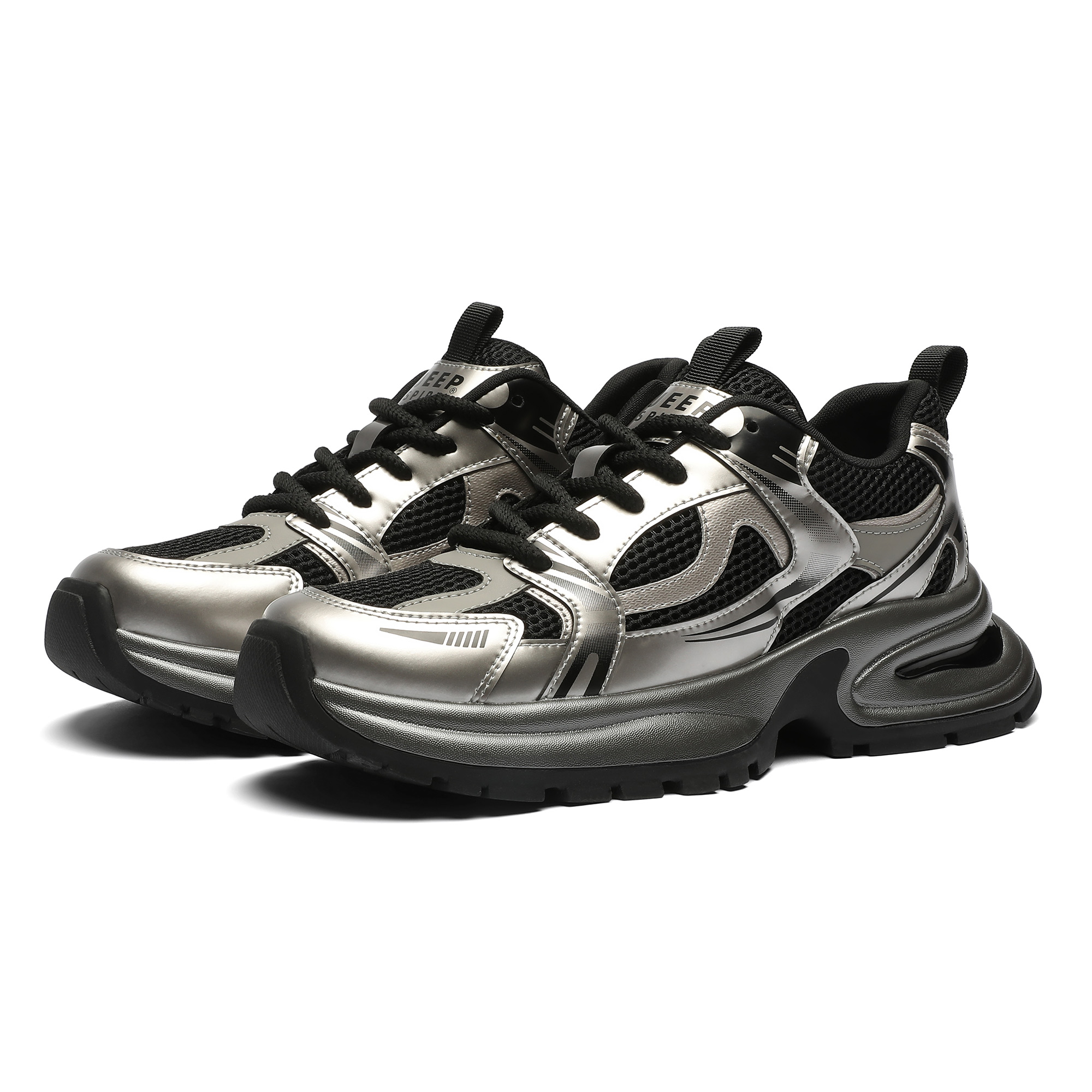 JEEP SPIRIT Low Top Casual Shoes Men's Graphite Black купить в интернет-магазине Yoocart с быстрой доставкой по России.