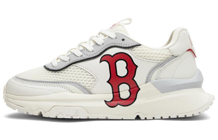 MLB Chunky Runner Boston Red Sox Anti-Slip Wear-Resistant Low-Top Double-Layer Chunky Sneakers Unisex Ivory