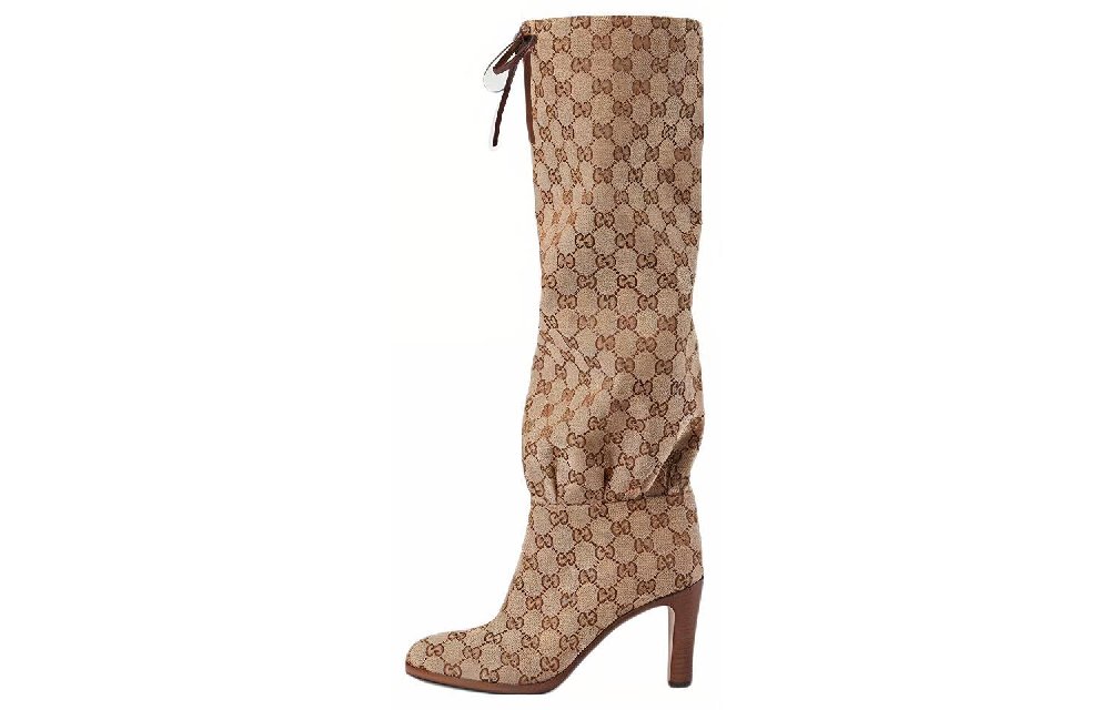 GUCCI GG Canvas Mid-heel Boot