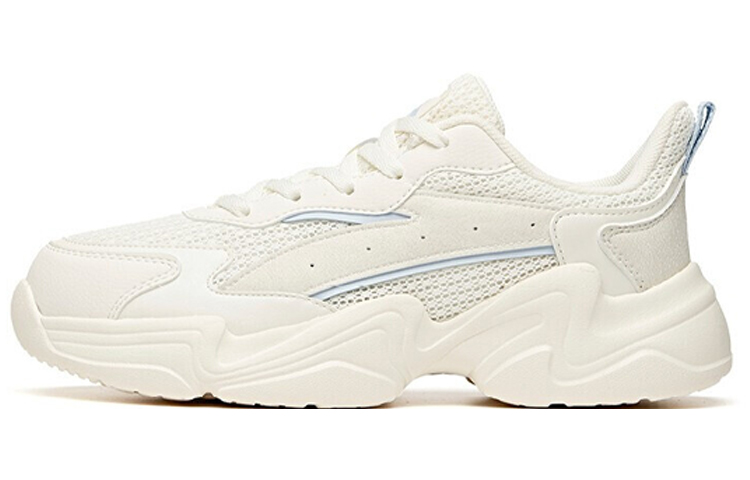 Anta Cushioning Anti-Slip And Wear-Resistant Low-Top Casual Shoes Women's Ivory White