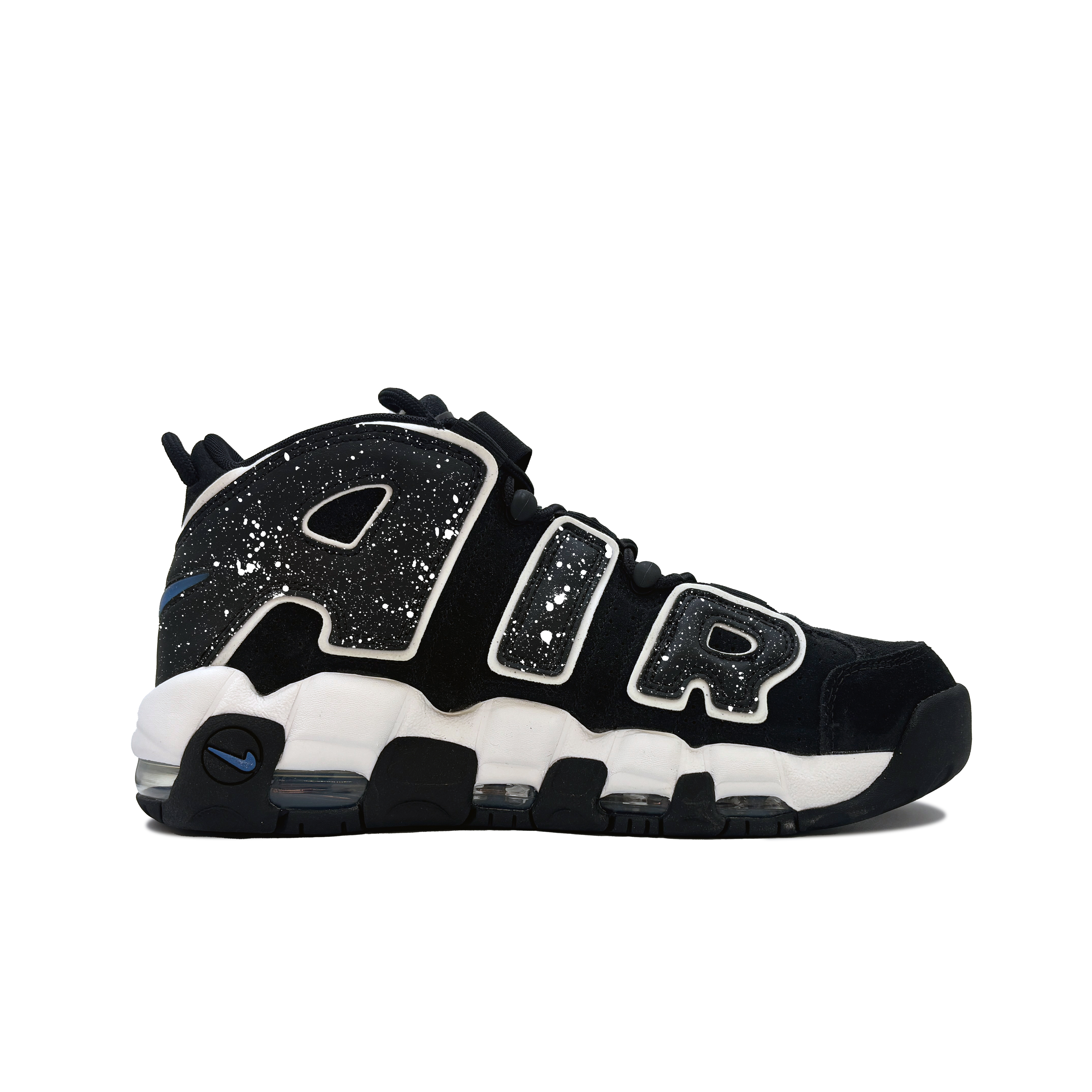 Nike Air More Uptempo Anti-Slip Wear-Resistant Mid-Top Vintage Basketball Shoes Men's Black купить в интернет-магазине Yoocart с быстрой доставкой по России.
