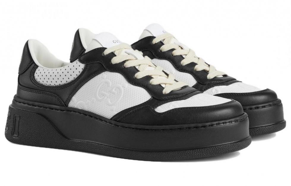 GUCCI Women's Gg Embossed Sneaker 'Black White' Women's купить в интернет-магазине Yoocart с быстрой доставкой по России.