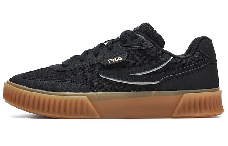 FILA SHADOW Anti-Slip Wear-Resistant Low-Top Skateboard Shoes Women's Black