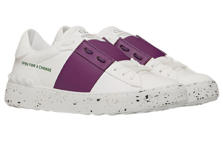 Valentino Garavani Rockstud Open For A Change White Purple Women's