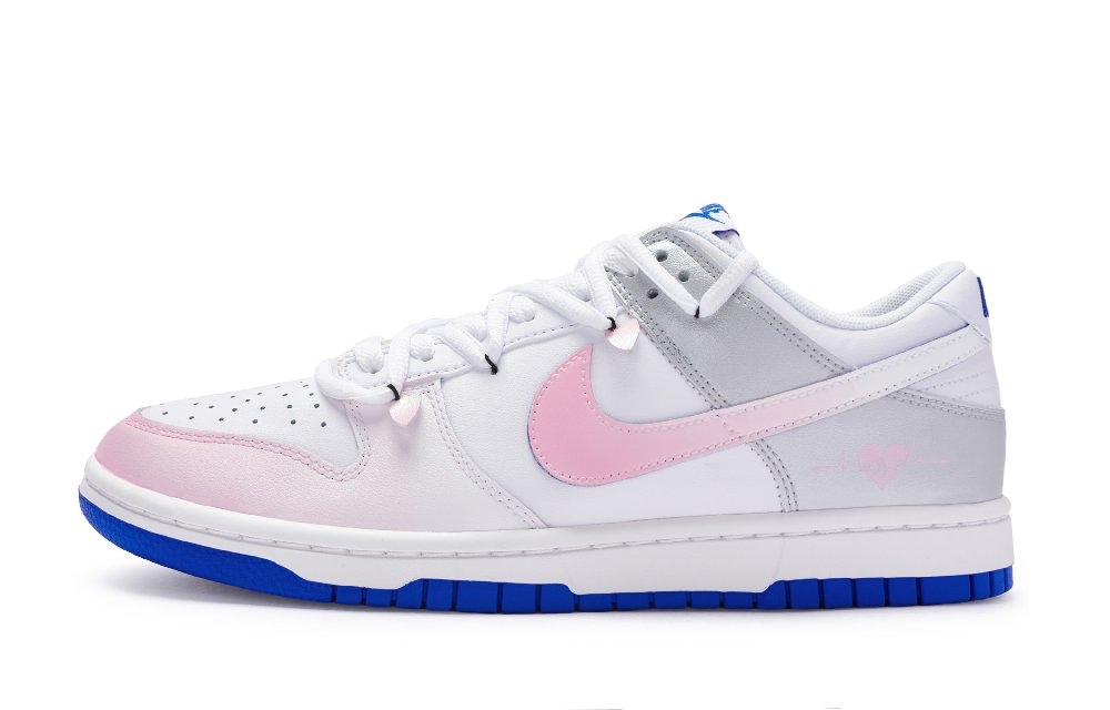 Nike Dunk Low 811 Manufacture Heart-Fluttering Durable Breathable Low-Top Skateboard Shoes GS Pink Silver