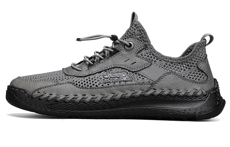 Jeep Low Top Casual Shoes Men's Gray
