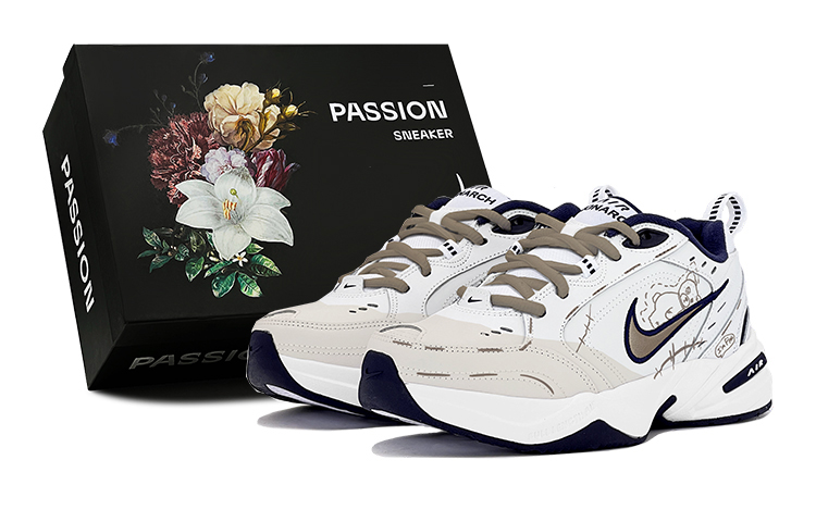 Nike Air Monarch 4 Cushioning Low-Top Chunky Sneakers Unisex Khaki