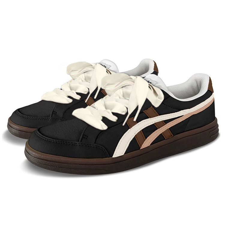 Onitsuka Tiger Advanti Anti Slip Wear Resistant Low Top Skateboard Shoes Unisex Dark Brown