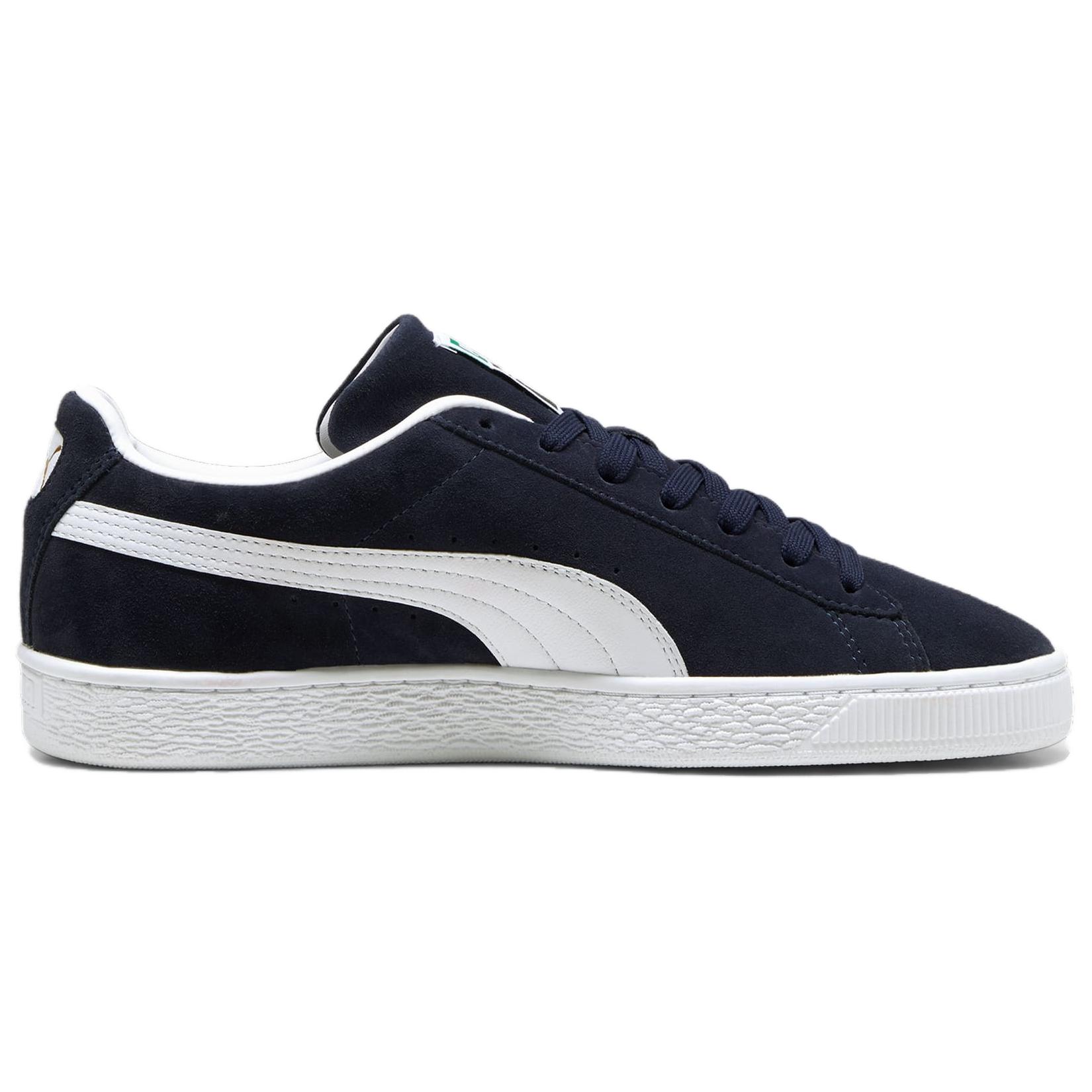 PUMA Suede Slip Resistant Low Top Skateboard Shoes Unisex Navy Blue