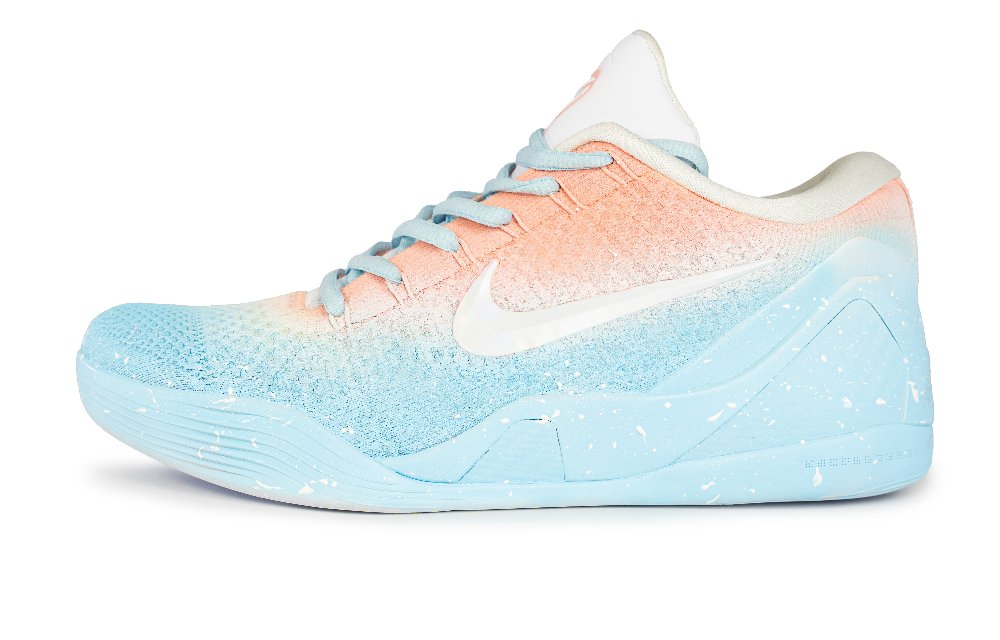 Nike Kobe 9 Anti-Slip And Wear-Resistant Anti-Rollover Super-Light Low-Top Basketball Shoes Unisex Blue