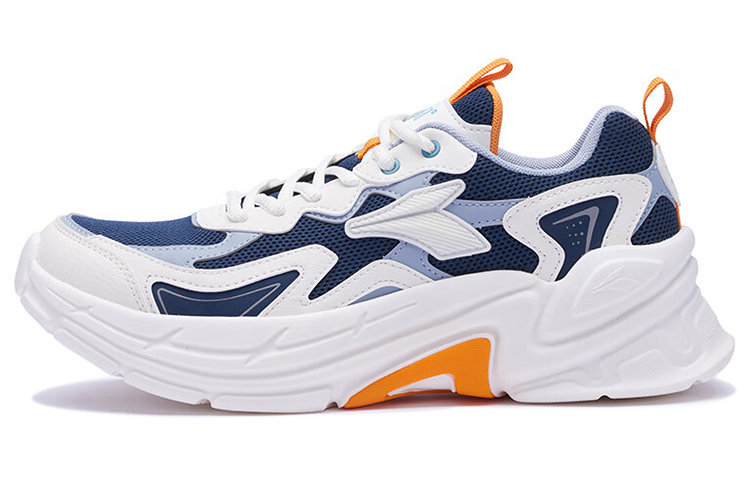 361° Slip Resistant, Abrasion Resistant, Breathable, Lightweight Low Top Running Shoes Men's White Blue