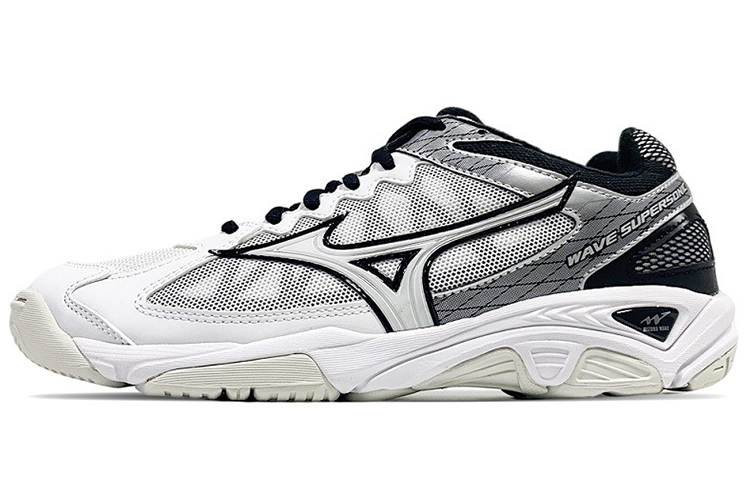 Mizuno Training Shoes Unisex Low-Top White Gray Silver