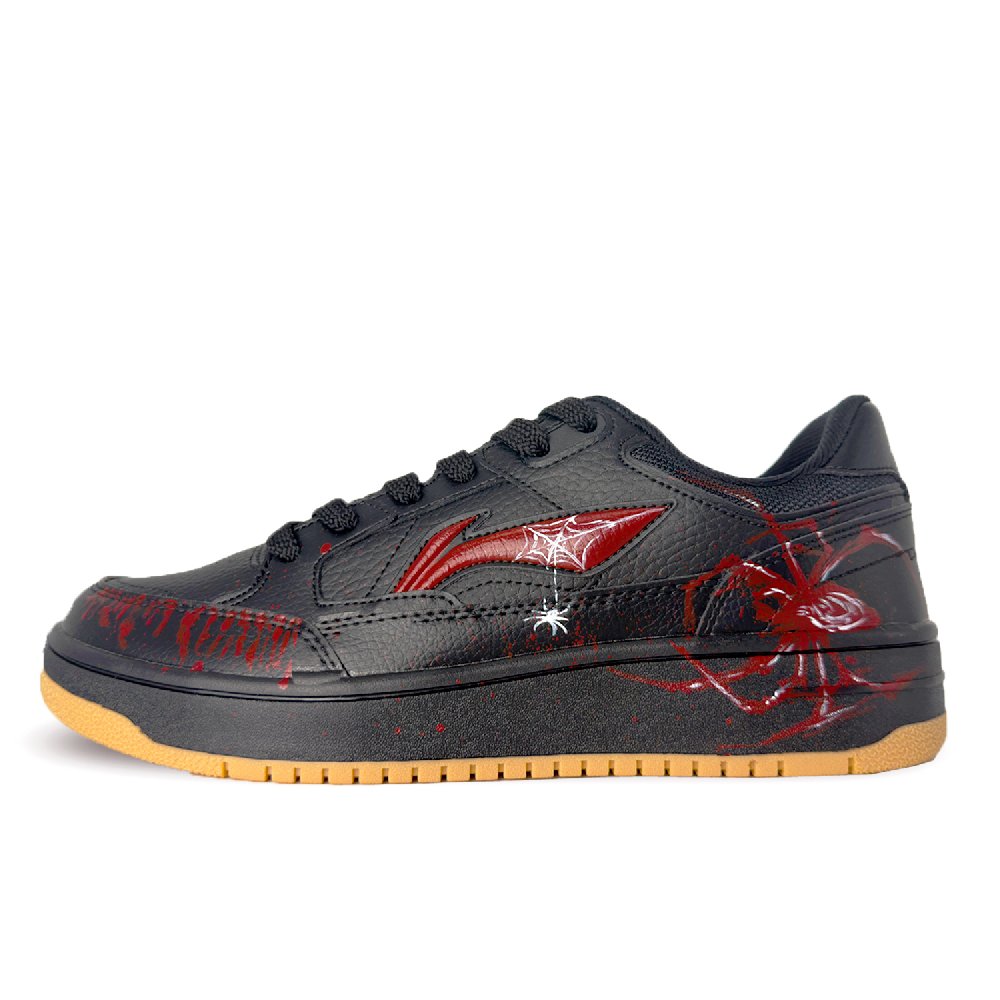 LiNing Tianji Wear resistant And Lightweight Low Top Skateboard Shoes Men's Dark Night Spider Trail