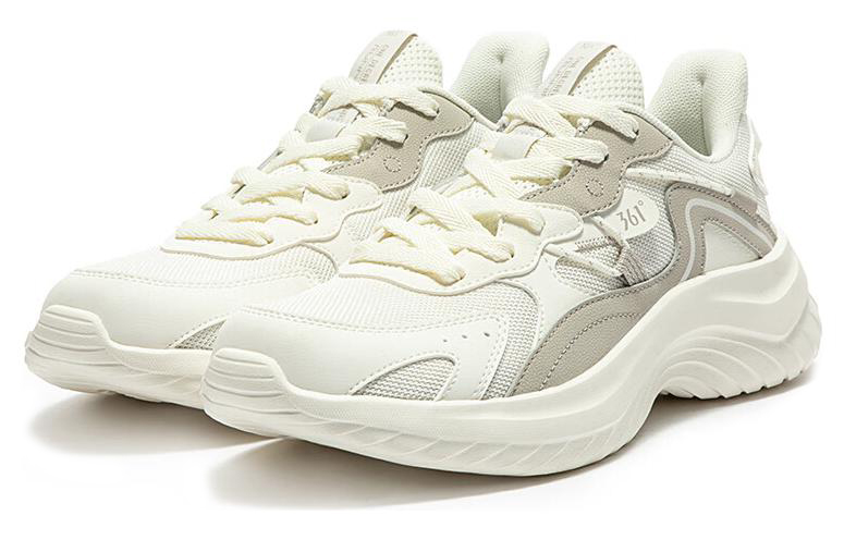 361° Slip Resistant, Abrasion Resistant, Breathable Low Top Casual Running Shoes Men's White Gray