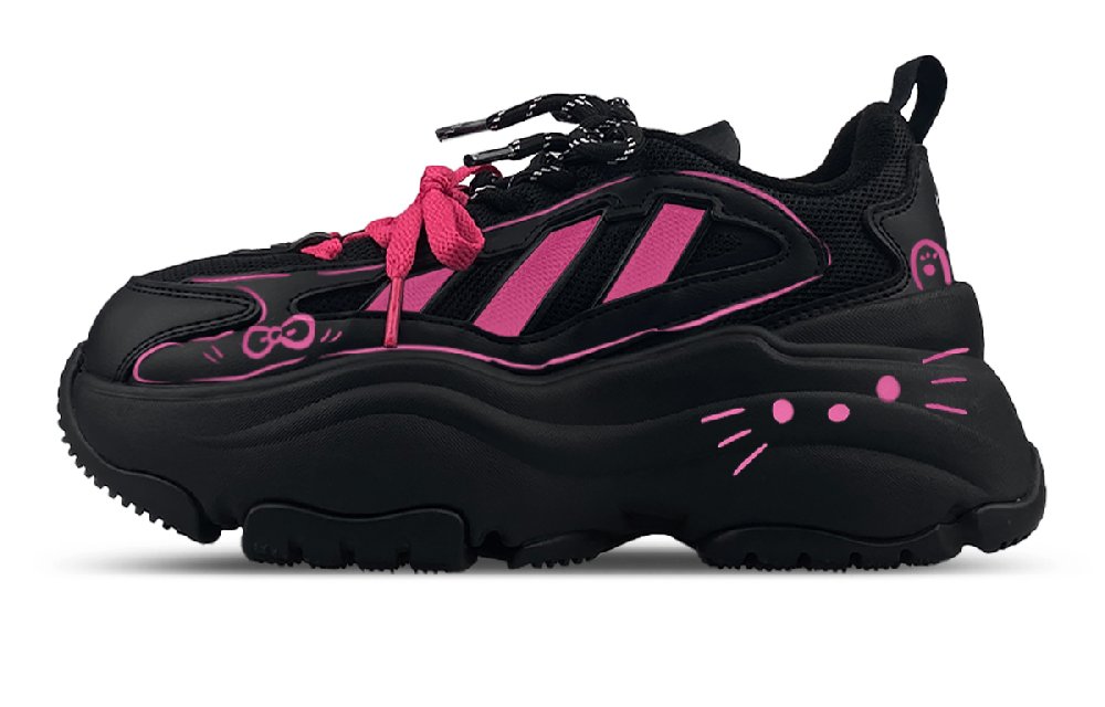 Adidas Originals OZGAIA Low Top Casual Shoes Women's Black Pink