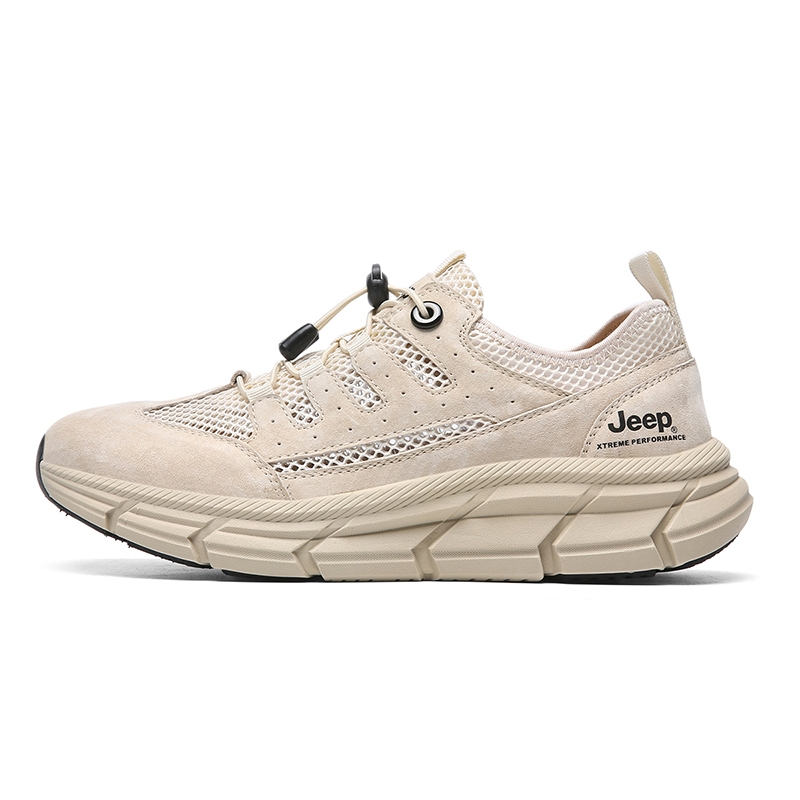 Jeep Low Top Chunky Sneakers Men's Sand