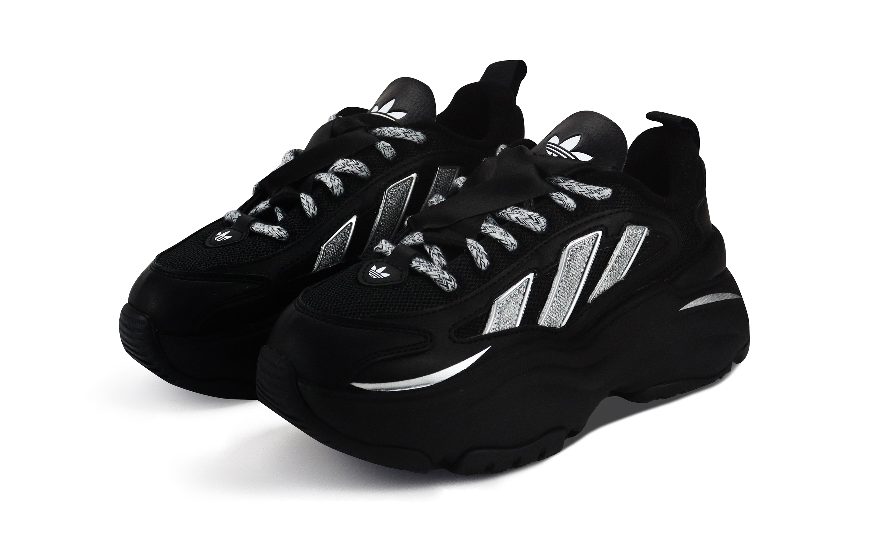 Adidas Originals OZGAIA Anti-Slip Wear-Resistant Low-Top Casual Shoes Women's Silver купить в интернет-магазине Yoocart с быстрой доставкой по России.