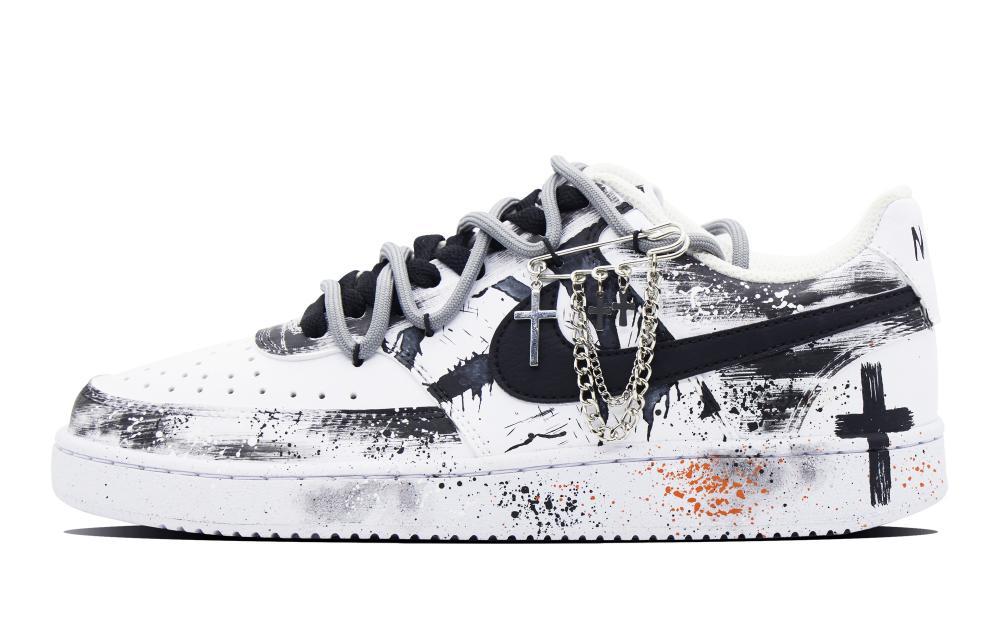 Nike Court Vision 1 Skateboard Shoes Men Low-Top White