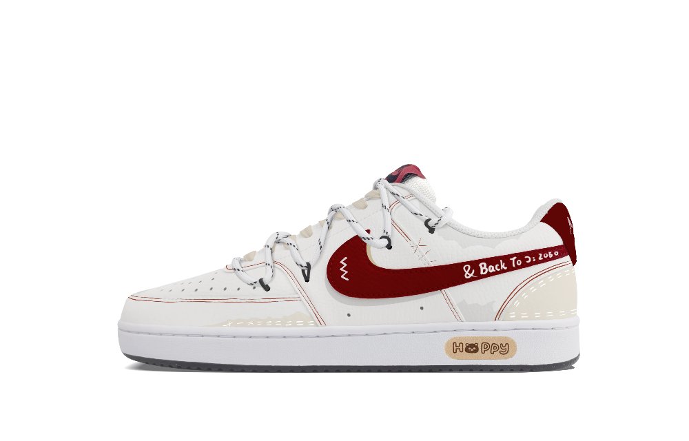 Nike Court Vision 1 Zero Gravity, Xingji Crossing Low top Skateboard Shoes Men's Burgundy