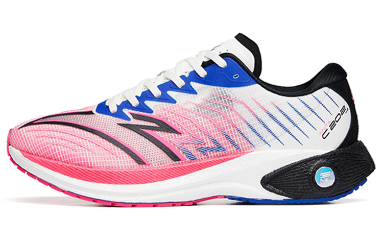 Anta C202 4.0 Cushioning Anti-Slip And Wear-Resistant Low-Top Running Shoes Women's White Black Red