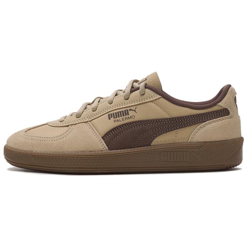 PUMA Palermo Wear resistant And Lightweight Low Top Skateboard Shoes Unisex Brown