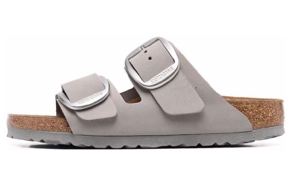 Birkenstock Arizona Big Buckle Nubuck Leather Narrow Fit 'Dove Gray' Women's