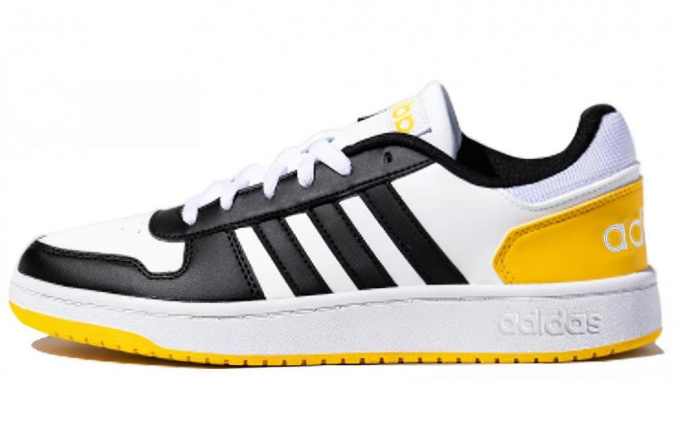 Adidas Hoops 2.0 'Black White Yellow'