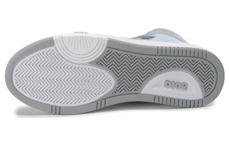 DIOR B27 High Top Stylish Skateboarding Shoes Men's Light Blue купить в интернет-магазине Yoocart с быстрой доставкой по России.