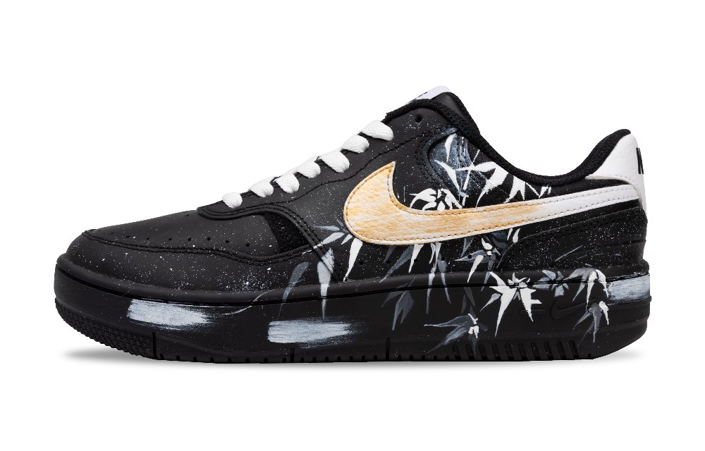 Nike Gamma Force Bamboo Dreams Anti-Slip Wear-Resistant Low-Top Skateboard Shoes Women's Black