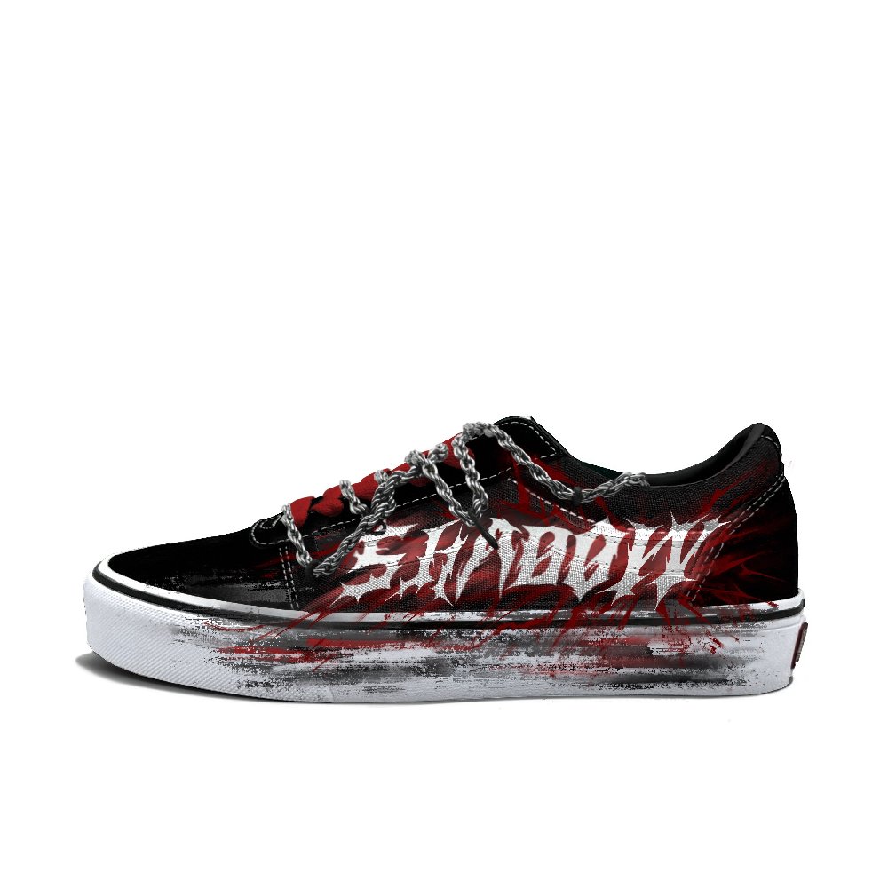 Vans Ward Abrasion Resistant Low Top Skateboard Shoes Men's Red