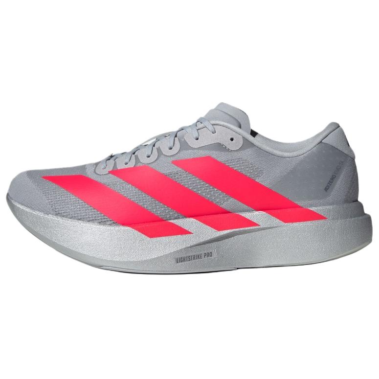 Adidas Adizero Evo SL Abrasion Resistant Low Top Running Shoes Unisex Gray