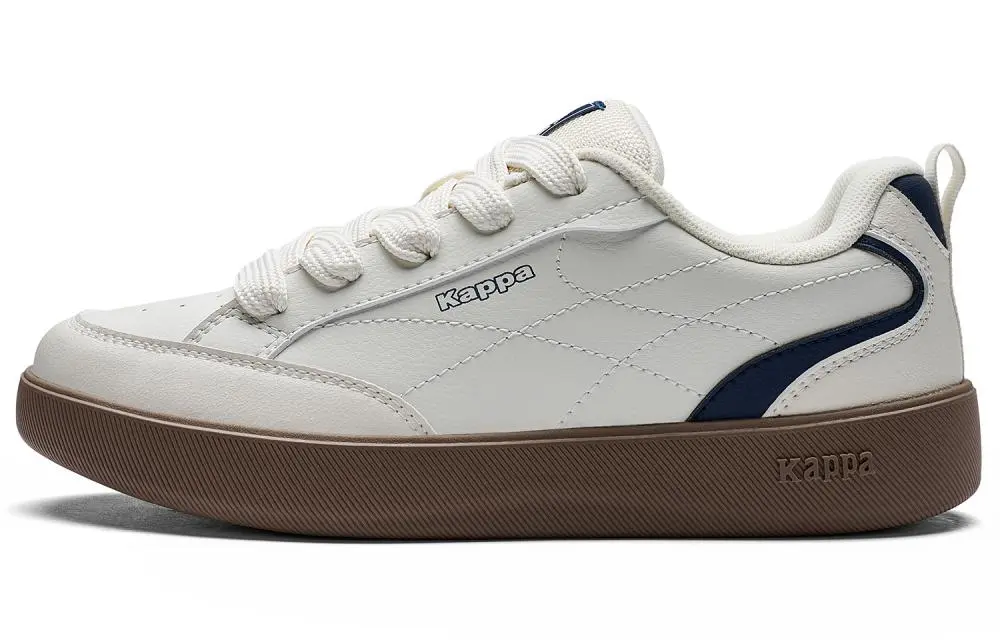 Kappa Back to Back Abrasion Resistant Low top Skateboard Shoes Women's Winter Day White Marine Blue