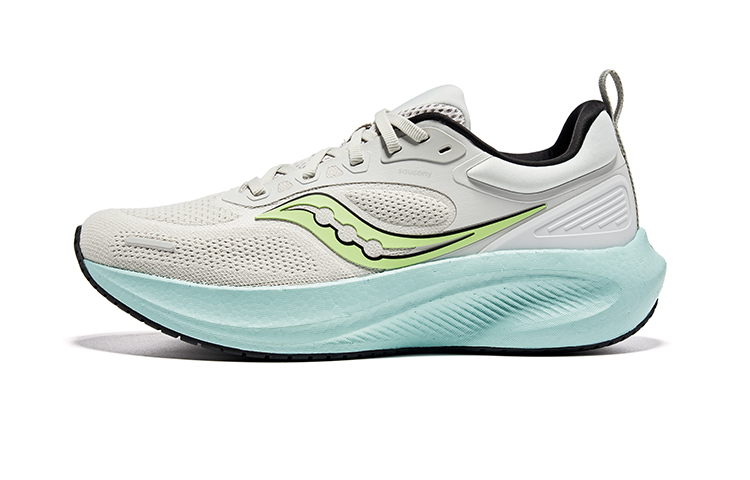 Saucony Surge 3 Cushioning Low Top Running Shoes Men's Gray Green