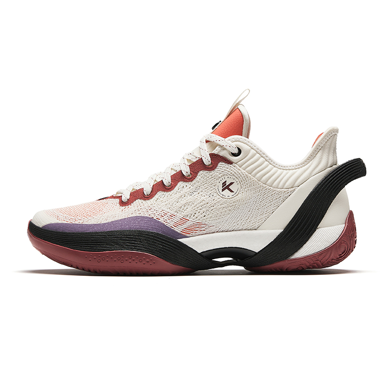 Anta Three-point Rain1.0 ROCCO Cushioning Wear-Resistant Low-Top Basketball Shoes Men's Ecru