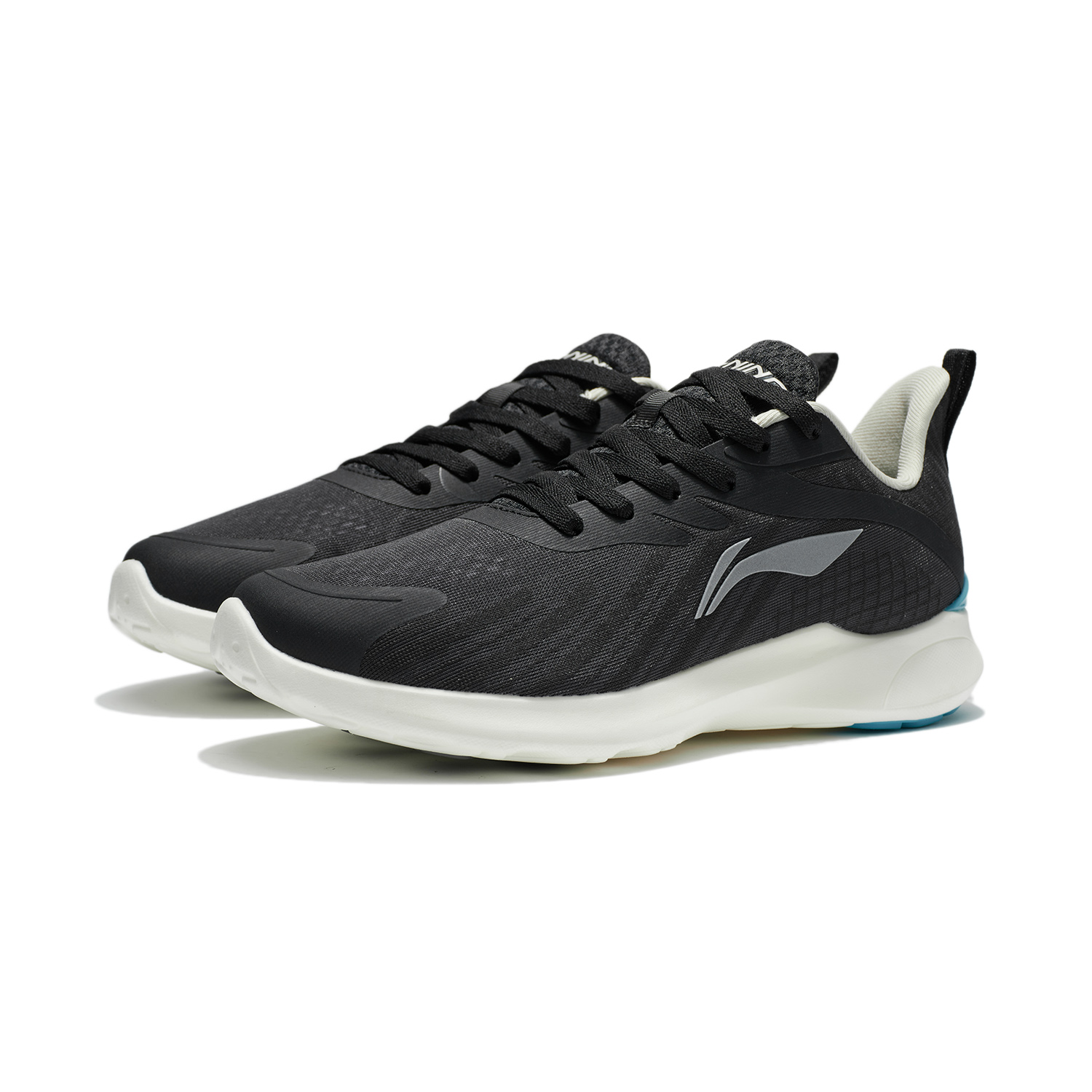 LiNing Shock Absorbing, Non Slip, Wear Resistant, Breathable And Lightweight Low Top Running Shoes Men's Black купить в интернет-магазине Yoocart с быстрой доставкой по России.
