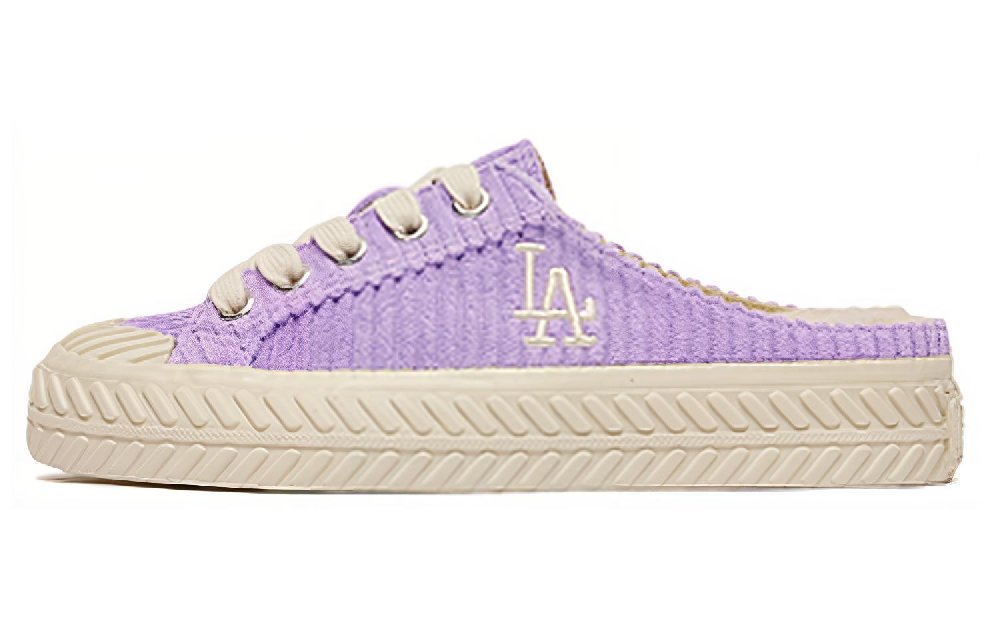 MLB Playball Mule Durable Breathable Low-Top Canvas Shoes Unisex Purple