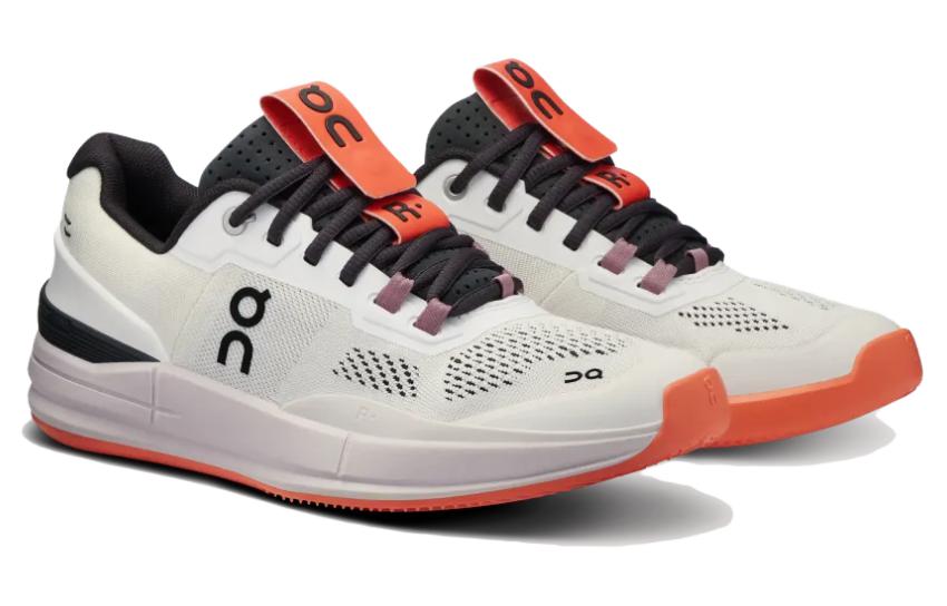 FEIDELEI x On THE ROGER Clay Cushioning Anti-Slip And Wear-Resistant Low-Top Tennis Shoes Women's White Pink