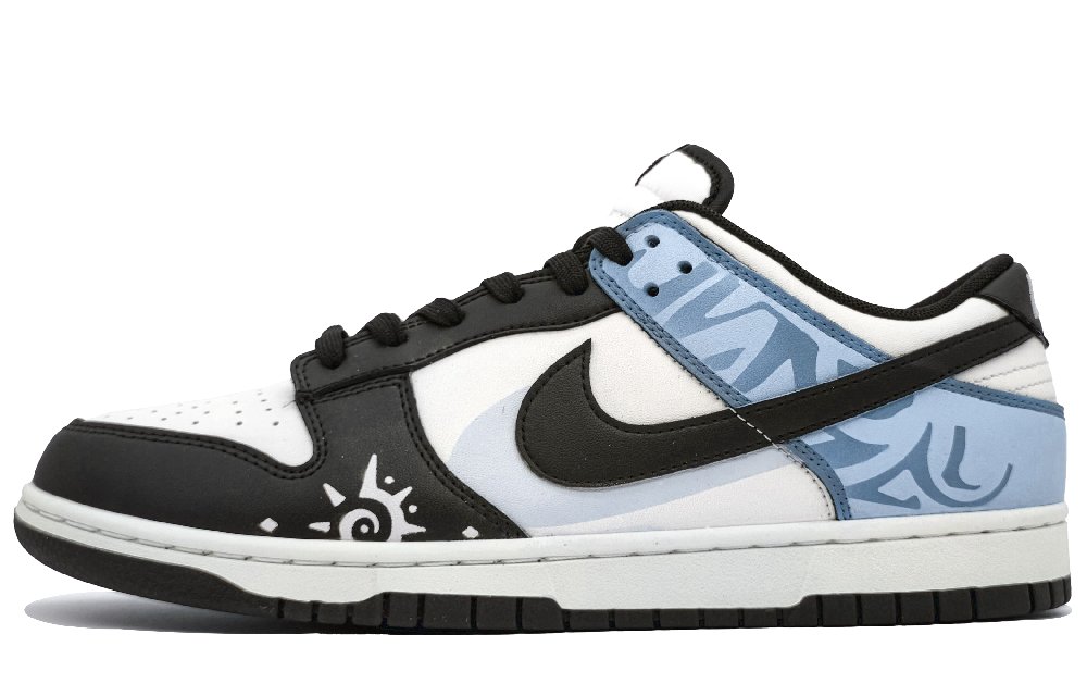 Nike Dunk Anti-Slip And Wear-Resistant Lightweight Low-Top Skateboard Shoes Unisex Lake Blue